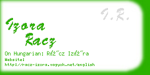 izora racz business card